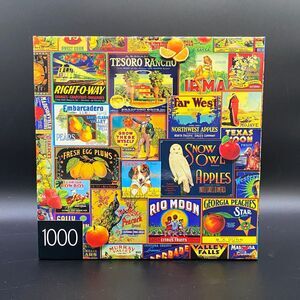 1000 Piece Puzzle - Vintage Fruit Labels